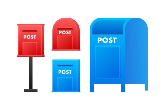 Download Set Mail Box, Post Mailbox. Vector Stock - Box Collection