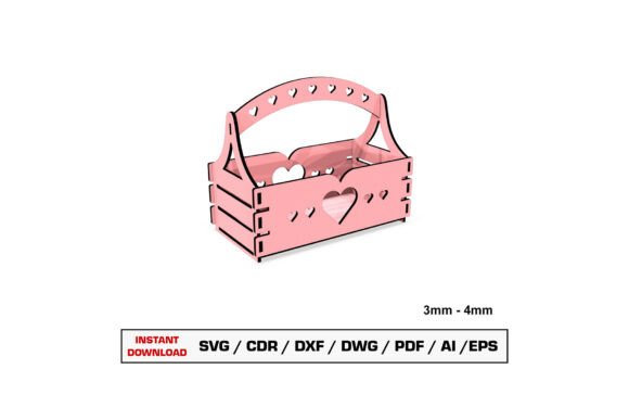 Download Gift Box Basket Laser Cut File - Premium Resources