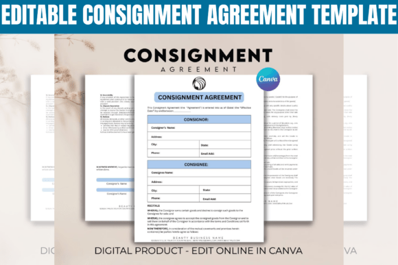 Download Editable Consignment Agreement Template - Agreement Collection