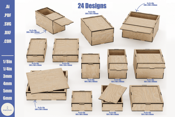 Download Sliding Lid Storage Box - Bundle of 24 - Premium Resources
