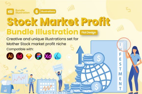 Download Illustration of Stock Market Profit - Stock Collection