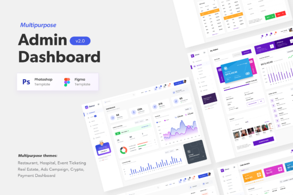 Download Multipurpose Admin Dashboard UI Design - Multipurpose Collection