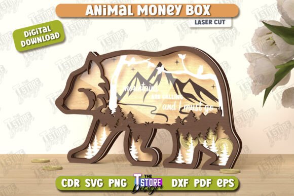 Download Money Box Laser Cut | Piggy Bank | CNC - Box Collection