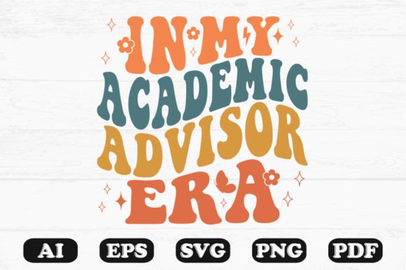 Download In My Academic Advisor Era Retro Wavy S - Retro Collection