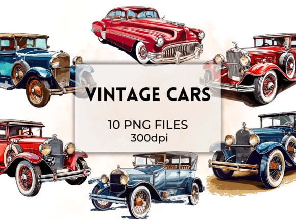 Download Vintage Car, Retro Vehicle Clipart - Retro Collection